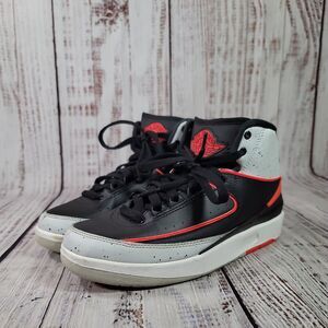 Nike Air Jordan 2 Retro‎ Infrared 23 Basketball Shoes 395718-023 Sz 5Y Womens 6